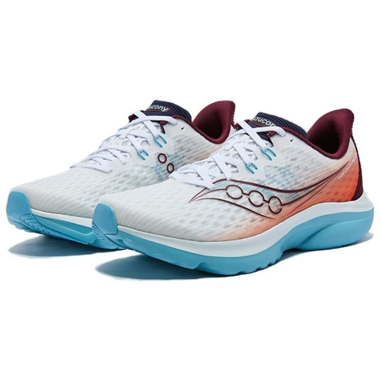Saucony Kinvara 16 Breathable Casual Running Shoes Unisex White Blue S31020-550