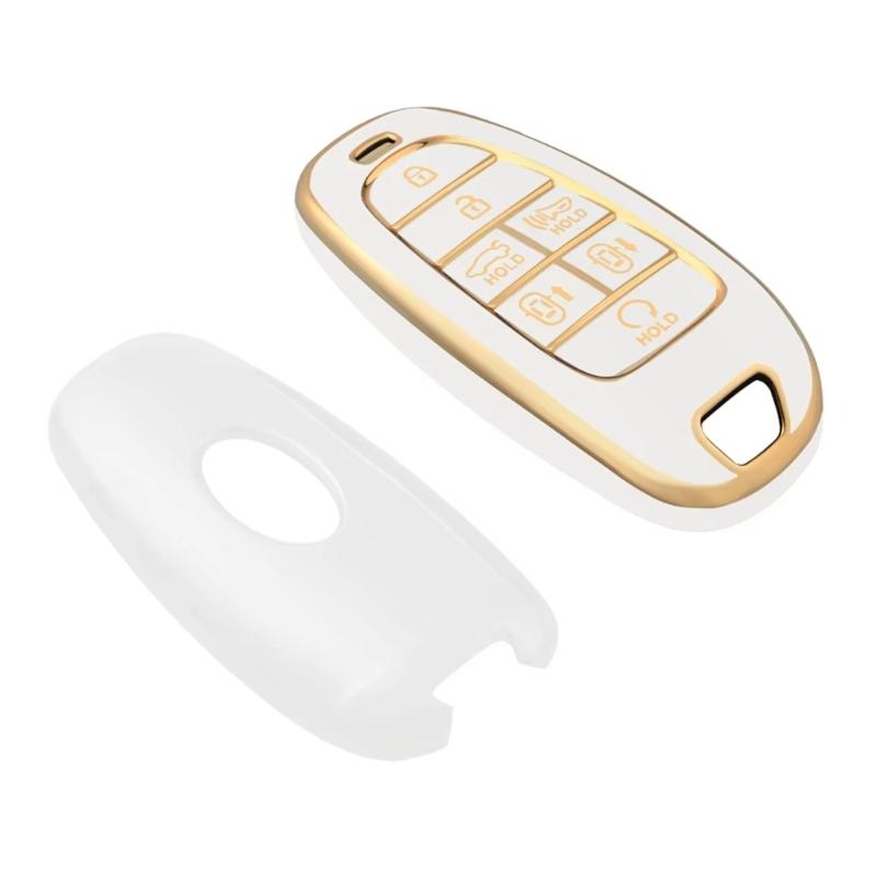 Car Key Cover for 2022 Replacement 7 Buttons Remote Key Fob Case Full Protection Sleeve Flexible Protective Shell