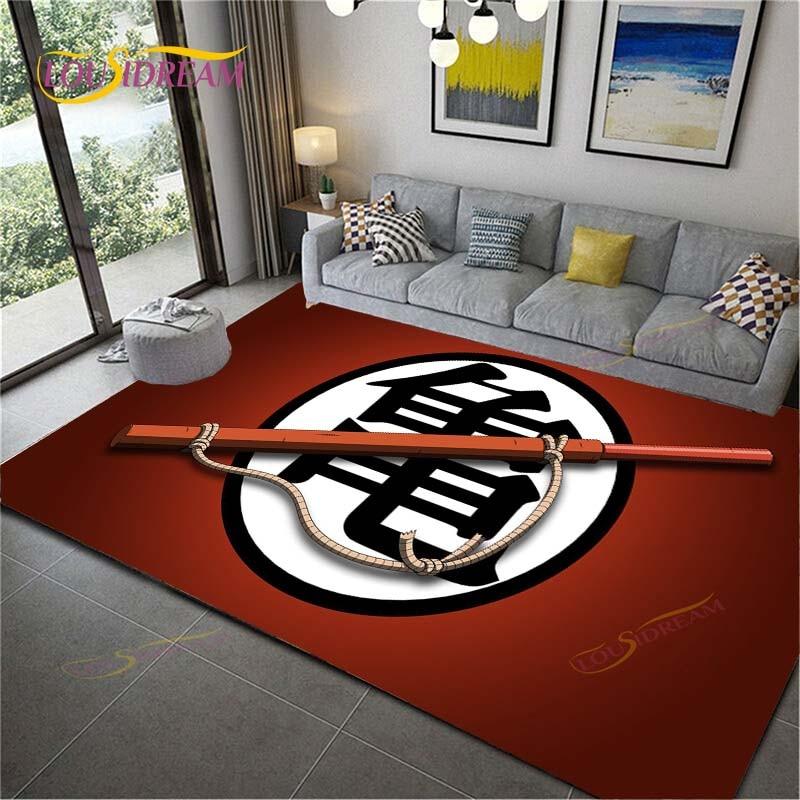 Anime Dragon Ball Goku Children's Play Area Carpet Children's Game Floor Mat Cartoon 3D Pattern Living Room Decorative Carpet
