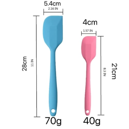 Farigrut Silicone Spatula, Heat-Resistant, Non-Slip, Baking Tools, Baking Utensils, Kitchen Tools, Baking Tools, Turner, Cooking Utensils, 2-Piece Sil