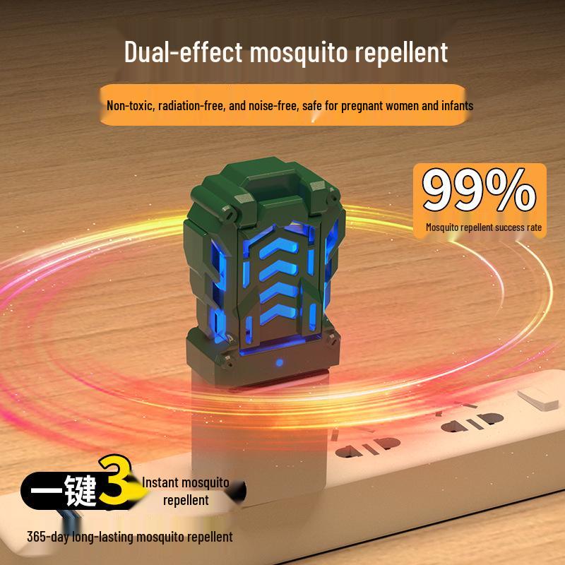 USB Portable Electric Mosquito Repellent Incense Heater for Indoor, Outdoor, Office, and Car Use with Power Bank Option