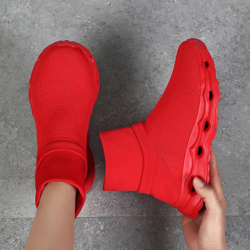 Large Size Sports Breathable Fly-woven Socks, Shoes Are Lazy with One Foot