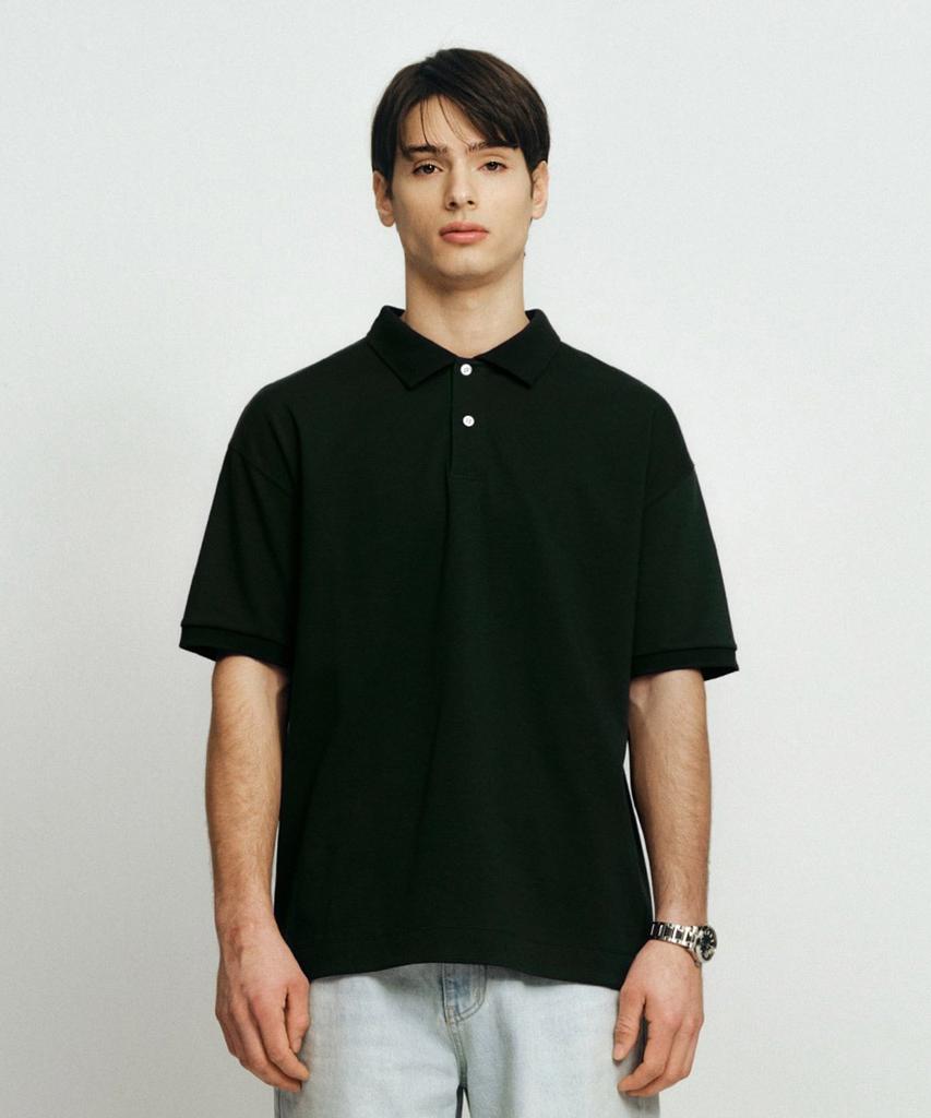 Dibeullu Relaxed Polo Shirt Dark Green