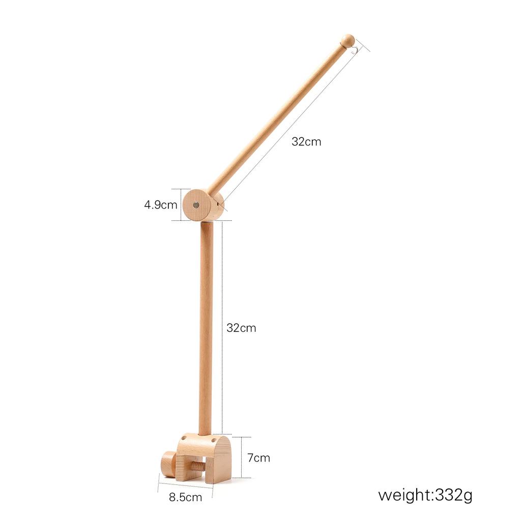 Revolving Music Box For Newborns Baby Crib Imitation Wood Color Hanging Rattle Baby Soothing Musical Toys 0-12 Months Baby Gift