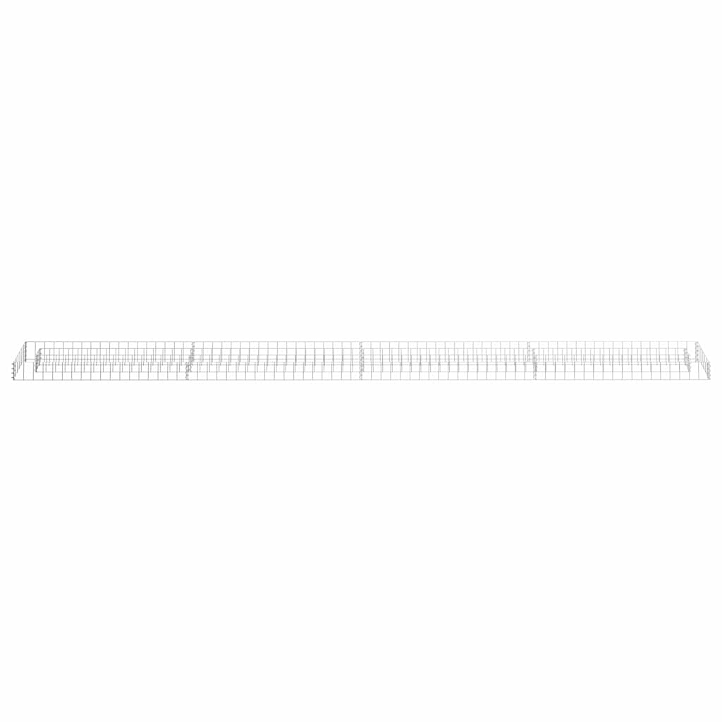 vidaXL Gabionen-Hochbeet Verzinkter Stahl 360x30x10 cm