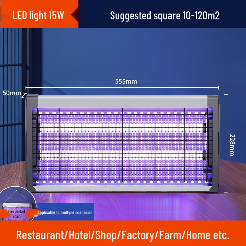 Wall-Mounted Electric Mosquito and Fly Killer for Hotels, Restaurants, and Outdoor Use