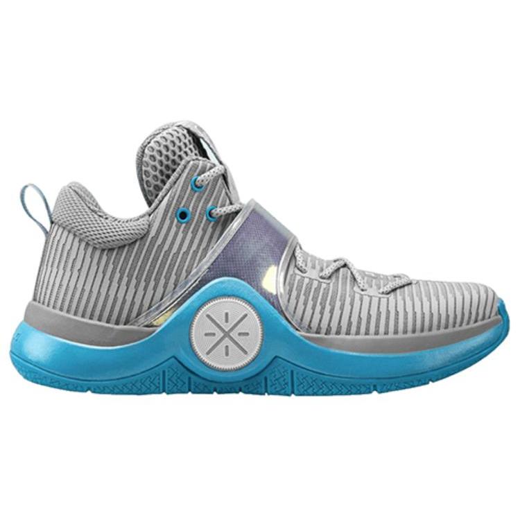 Li Ning WOW 6 Low top Basketball Shoes Men's White Blue ABAM089-81