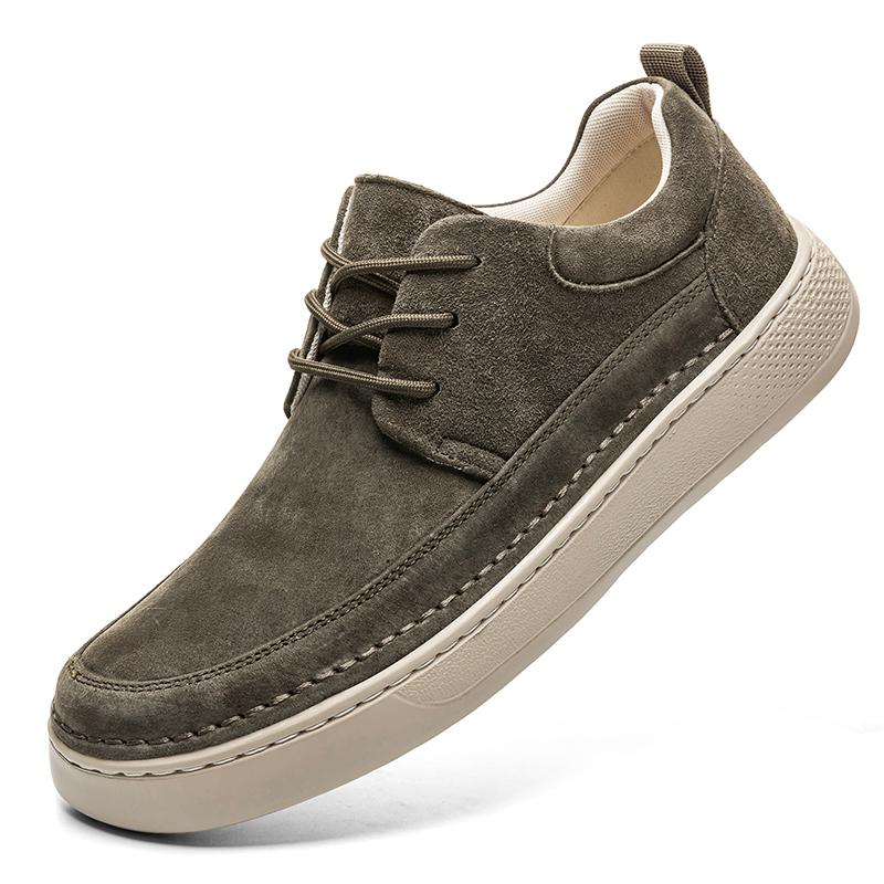 

Модные повседневные кожаные мужские кроссовки Легкая повседневная обувь Удобная мужская обувь для скейтборда Tenis Masculino Вулканизированная обувь 44 зелёный