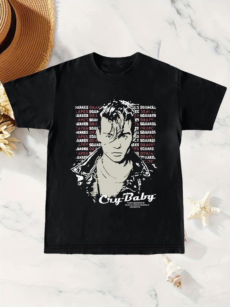 Johnny Depp Cry Baby Portret Grafisch T-shirt