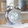 Metal Frame Bedroom Alarm Clock with Night Light Loud Alarm Clock Twin Bell Alarm Clock  Desktop