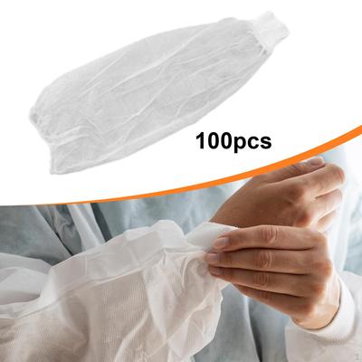 100 Piezas Mangas de Protección para Brazos Hombres Mujeres a Prueba de Polvo Cómodas Antebrazo