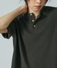 LXT Waffle Henley Neck Crop Short Sleeve T-Shirt [Khaki]