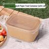 Einweg-Lunchboxen aus Kraftpapier