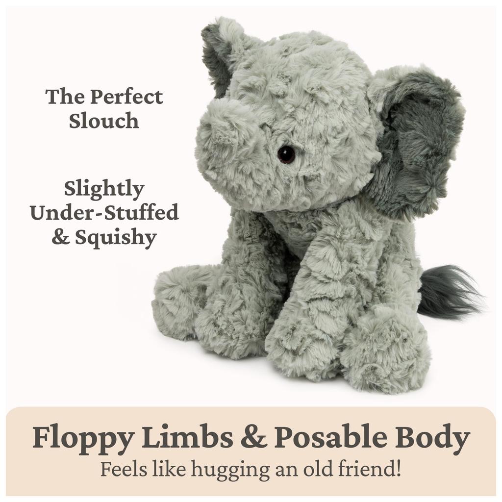 GUND Cozys Collection Elephant Stuffed Animal Plush, Gray, 10"