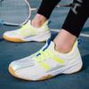 2021 New Large Size Genuine Badminton Shoes Fluorescent Breathable Training Match Tennis Table Tennis Shoes Sports Shoes