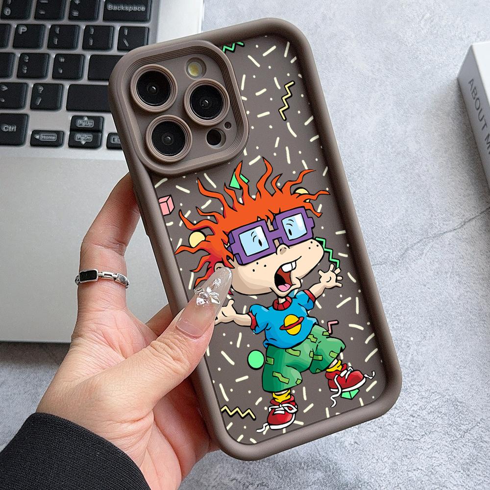 

Забавный мультяшный чехол-коврик R-Rugrat для Oppo Reno 14 13 12 11 F 10 Pro Plus A78 A60 A58 A38 A17 F29 A5X 4G 5G Мягкий противоударный чехол OPPO Reno13 Pro
