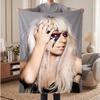 Lady Gaga (1) Soft Warm Flannel Blankets Comfortable Blanket for Home Decoration Gifting