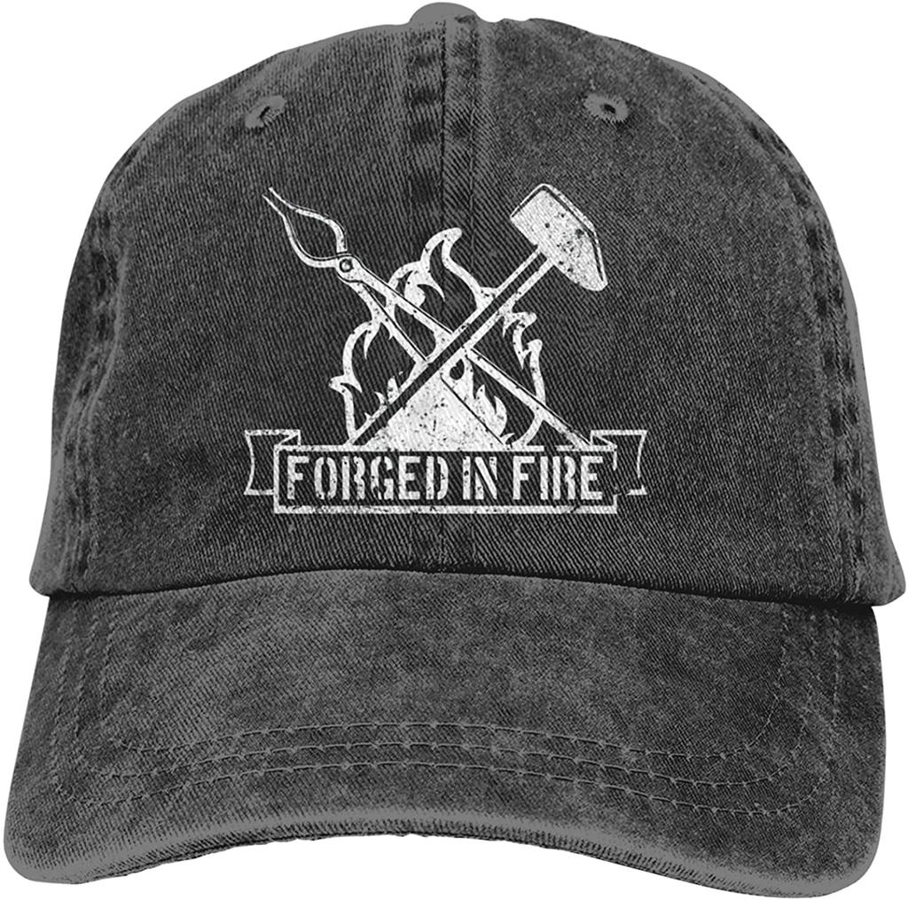 Vintage Blacksmith Forged In Fire Baseball Cap Funny Cowboy Hat Unisex Adult Vintage Trucker Hats Adjustable Washable