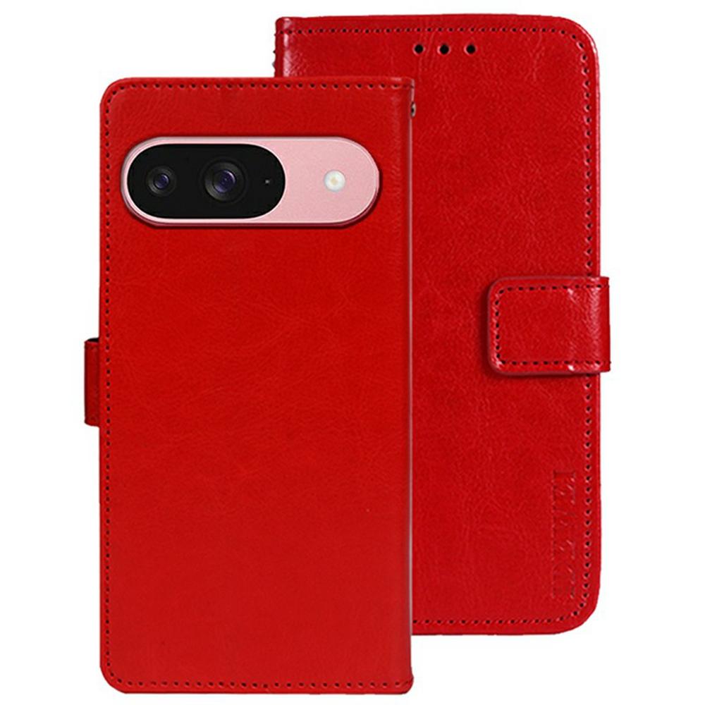 

IDEWEI For Google Pixel 9/9 Pro Stand Case Crazy Horse Texture Leather Phone Cover G