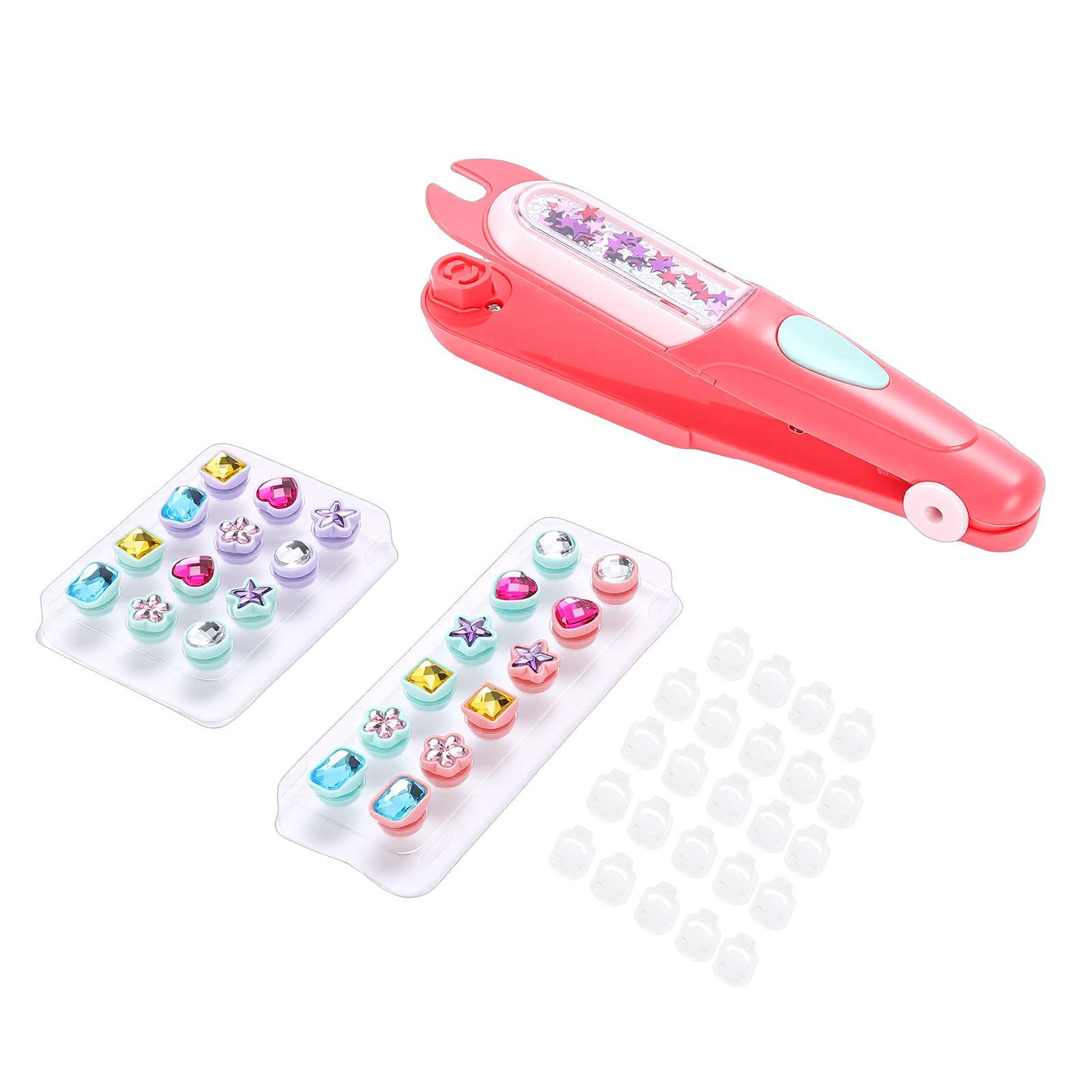 

Hair Jewelry Stamper Reusable Shining Bling Hair Styling Tool with 24 Glittering Rhinestones for Girls