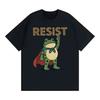 Rolig Resist Portland Groda Protest Mot Klassisk T-shirt Unisex Mode Humor Lös Överdimensionerad T-shirt Unisex Sommar Toppar T-shirts