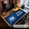 Large Mouse Pad Crystal Palace Print Custom Name Text Desk Mat for Office Gaming