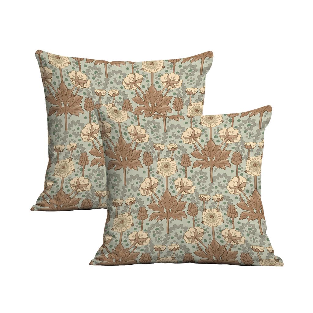 New Creative European Retro Floral Pillowcase Double-sided Printed Home Cushion Pillowcase Multiple Styles Available