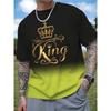 Summer Man T-shirt Creative 3D Printed Short Sleeved T-shirt Fashionable Comfortable Soft Breathable Large Loose T-shirt