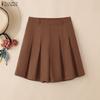 ZANZEA Women Casual Elastic Waist Solid Color Loose Shorts