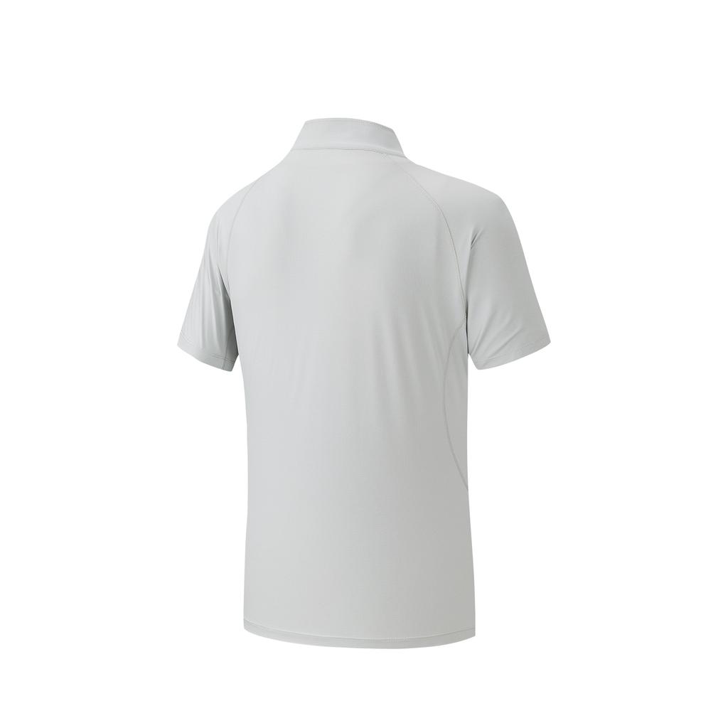 Anta Outdoors Short Sleeve Knitted T-Shirt Summer 2026 Men tops White-Mist-Gray 952626104-3