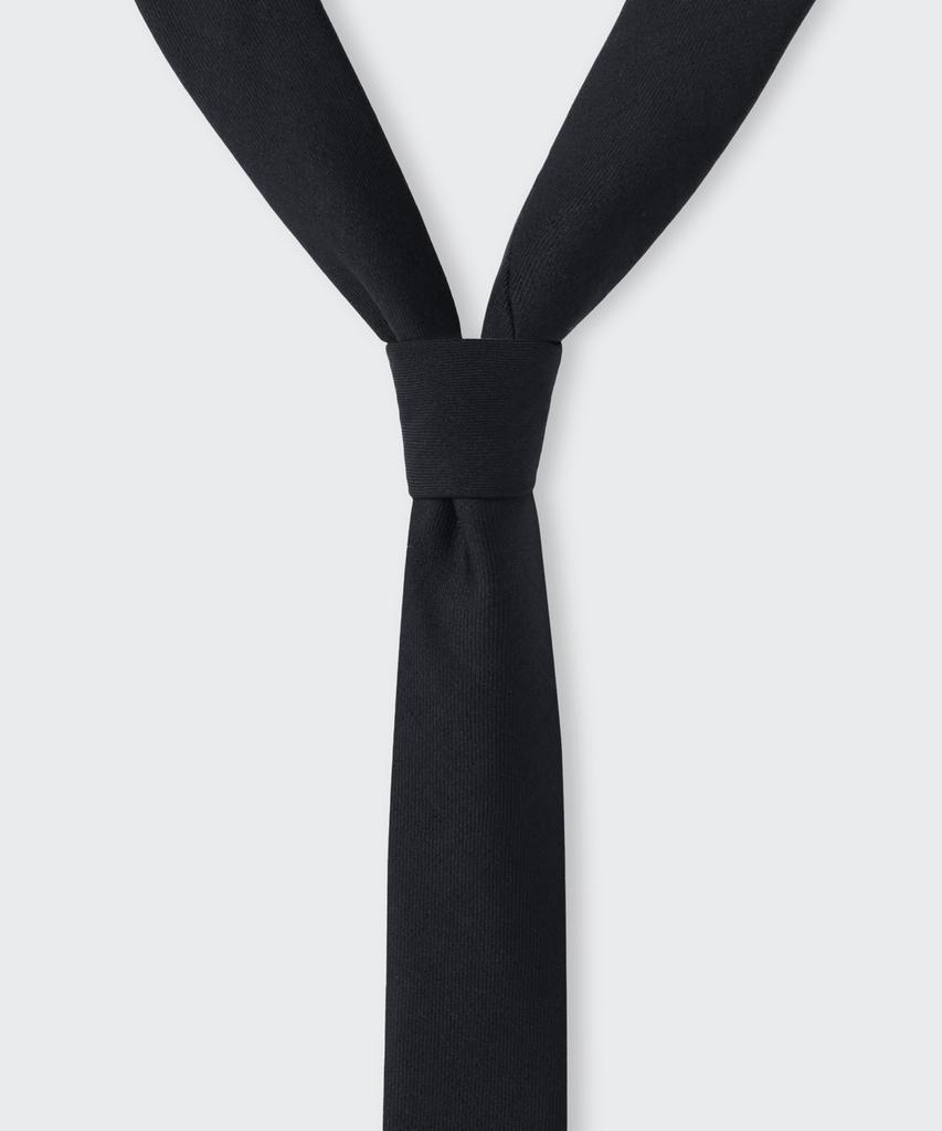 MUSINSA STANDARD Wool Slim Solid Tie [Black]