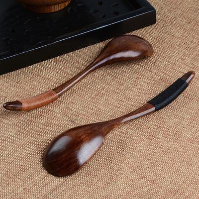 1PC Holz Löffel Küche Kochen Utensil Werkzeug Suppe Teelöffel Catering