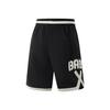 Li-Ning Casual Minimalist Color Block Letter Lace-Up Sports Shorts Men Shorts Black AAPV073-3