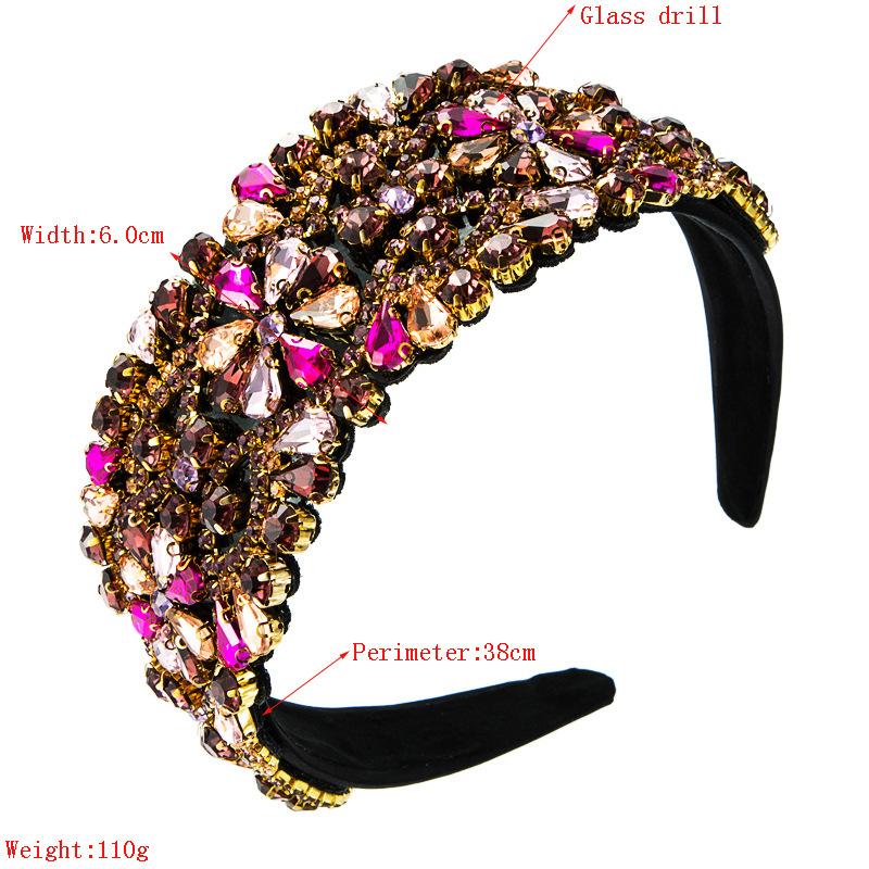 Women HairHoop Baroque Light Luxury Geometric High Grade Headwear