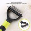 Pet 2 Sided Professional Knot Comb Brush Dog Cleaning Hair Removal Combs Grooming Tool(Yellow)