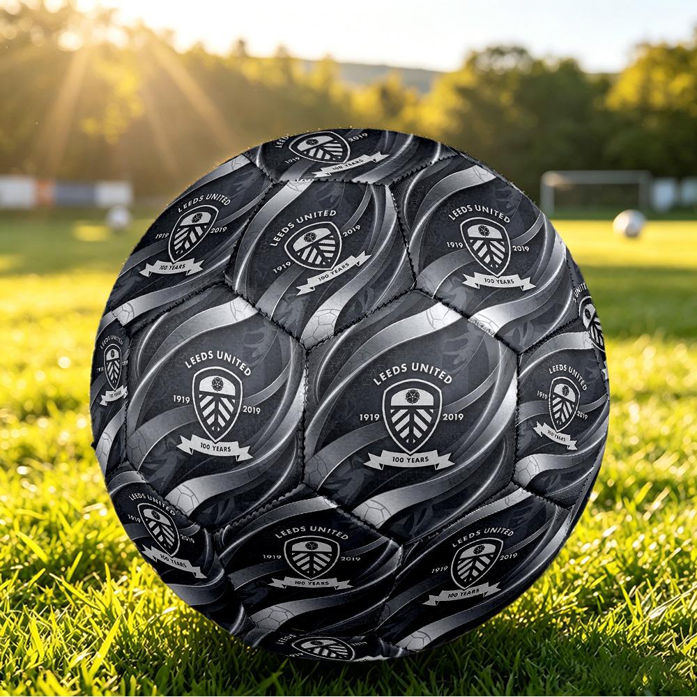Leeds United FußballGedruckt Größe 5 FußballBball, Anti-Rutsch Erwachsenen Spiel Fußball Souvenir für Fußballfans