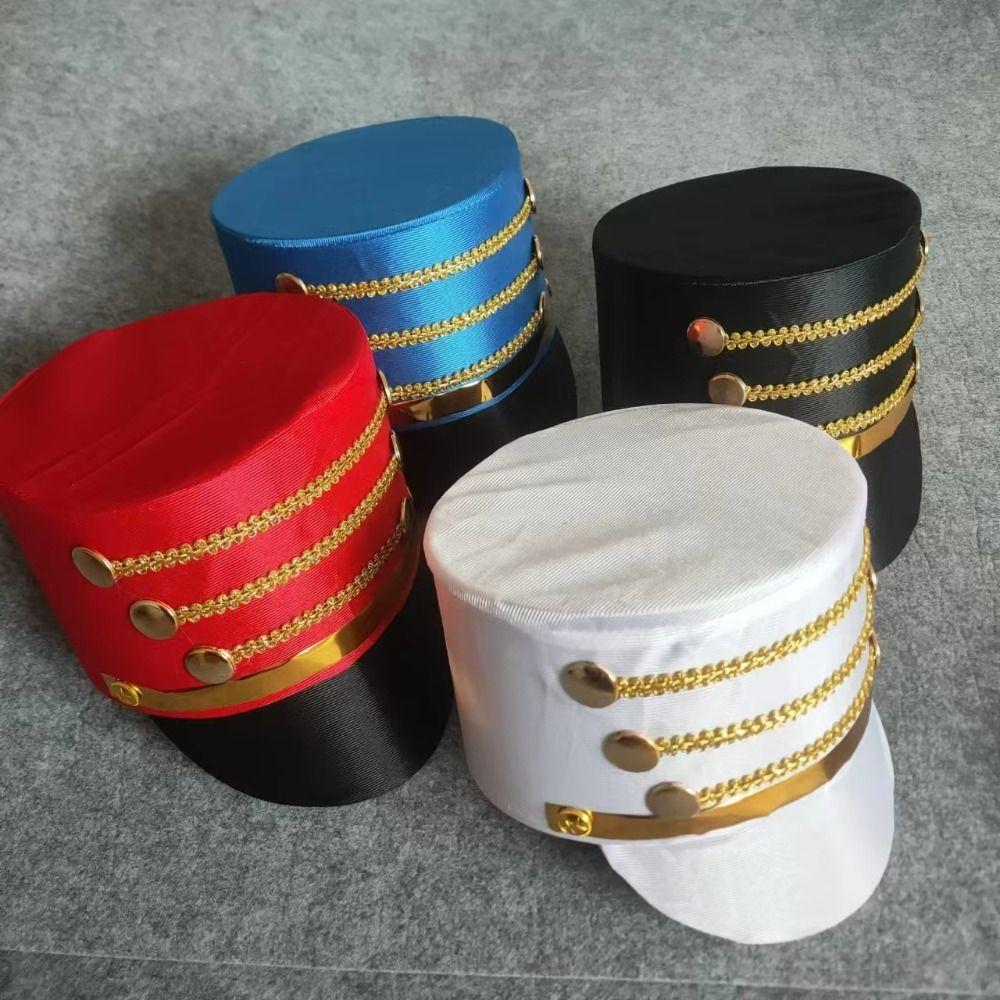 Cosplay Show Drum Major Master Hats Hat-nutcrackers Soldier Top Cap  Costume Accessories