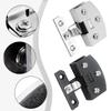 Cabinet Assembly Furniture Installation Black Zinc Alloy Hinge Automatic Card Position Hinge Wine Cabinet Hinges