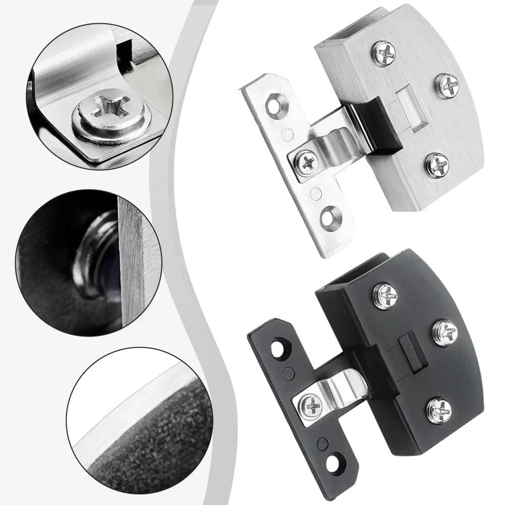Cabinet Assembly Furniture Installation Black Zinc Alloy Hinge Automatic Card Position Hinge Wine Cabinet Hinges