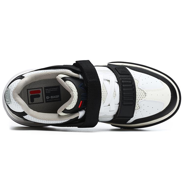 New FILA DOPPIO Low Top Skateboard Shoes Men's Snow Black F12M241206FWB