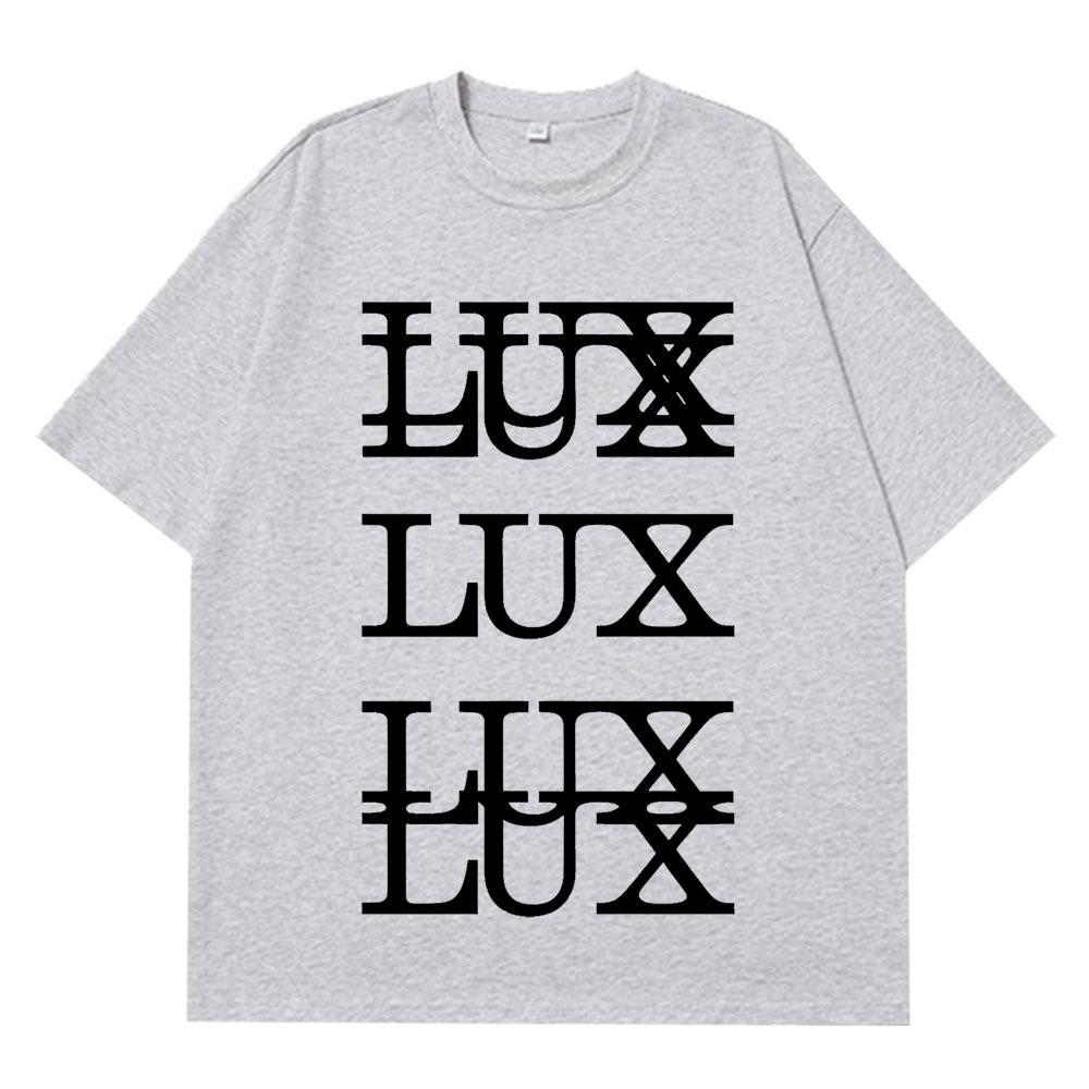 Rosalía LUX TRACKLIST Grafisches T-Shirt Unisex Damenmode Hiphop T-Shirts Kurzarm Baumwolle Lässig Harajuku Locker geschnittene T-Shirts