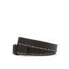 Daks Black Check Line Strap Cowhide Bit Belt Dbbe6e201bk
