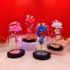 Eternal Fluorescent Rose Glass Lampshade Valentine's Day Muse Birthday Gift Warm Heart Birthday Gift