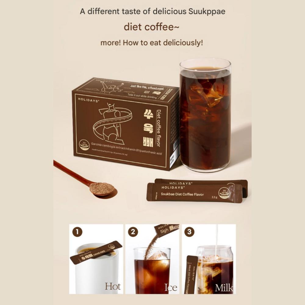 Sookpe Diet Coffee Flavor 28 Sachets, 92.4g, 1 Pack