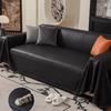 Fleckbeständige PU-Leder-Sofabezug Kratzfester Überwurf Luxuriöses Sofatuch Wohnzimmer