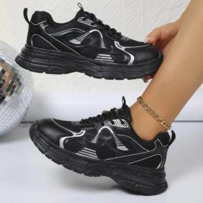 Shoes Female 2024 Hot Sale Lace Up Women's Vulcanize Shoes Platform Women Sneakers Round Toe Outdoor Mesh Ladies Casual Shoes