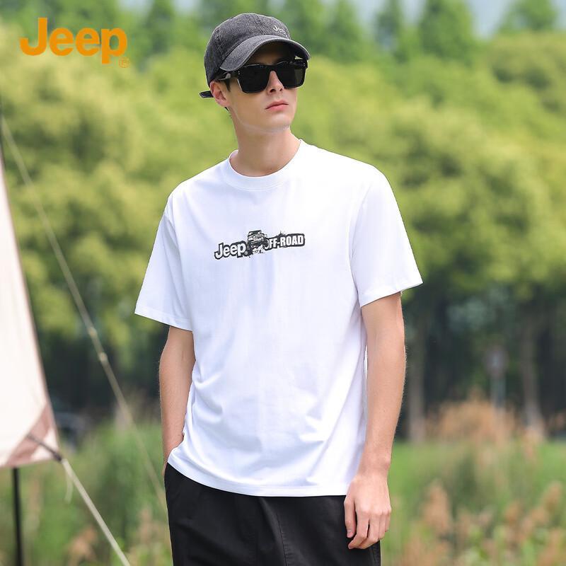 Jeep Men's Silk-blend Short-sleeve T-shirt