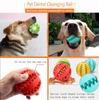 Rubber Dog Ball Toy for Puppies Large Dogs Fun Chew Teeth Cleaning Snack Ball Pet Products