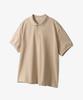 X Container Basic Pique Half T-Shirt (Beige)