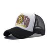 American Badge Embroidered Sun Hat Male and Female Couples Net Hat Truck Hat Versatile Breathable Baseball Cap